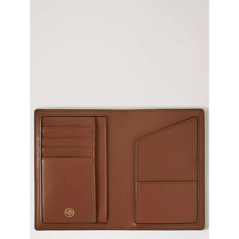 Mulberry New passport Cover Wallet Oak Natural Grain